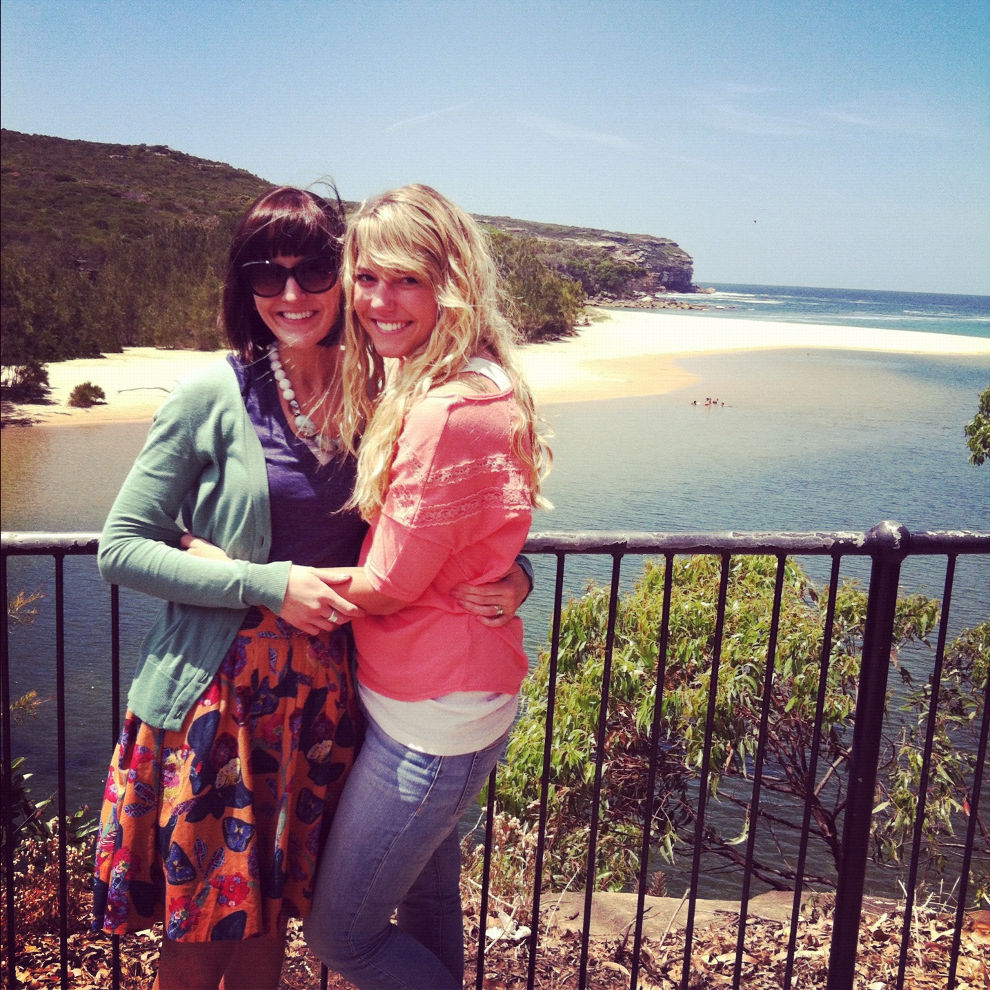 halfway around the world. but really.